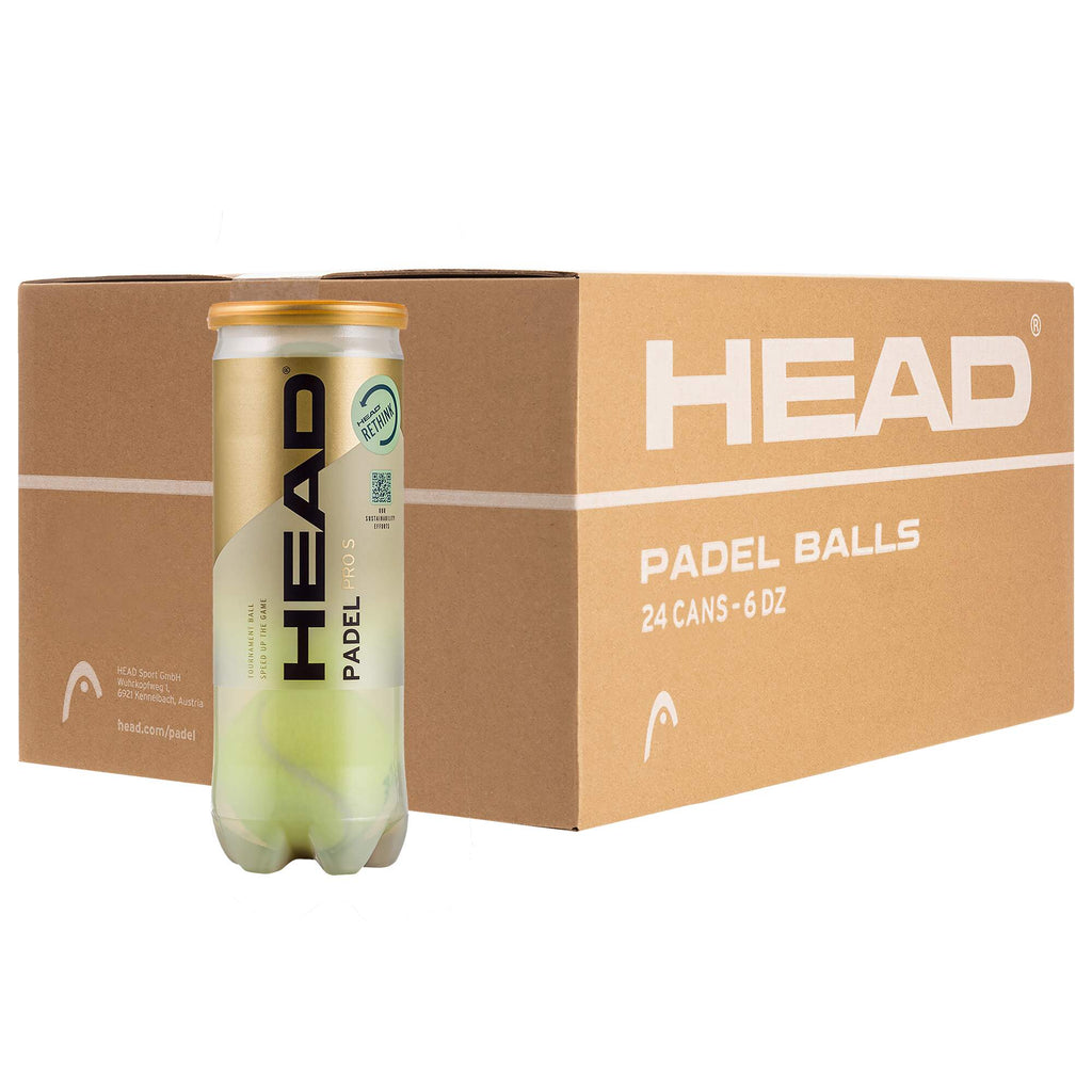 Padel Balls - 3B HEAD PRO S - 6DZ 24 CAN