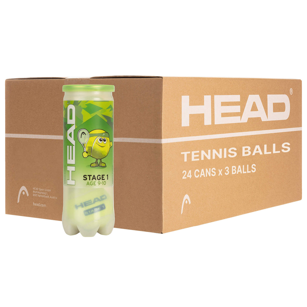 Tennis Ball - 3B HEAD STAGE 1 - GREEN - 6 DZ 24 CANS